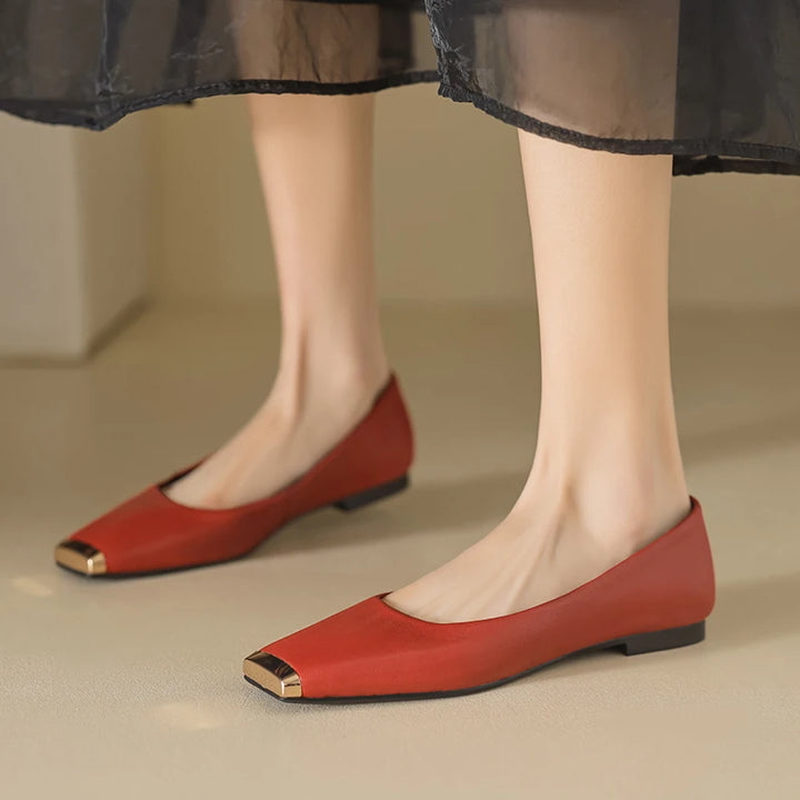 Castella Ballerina Leather Flats