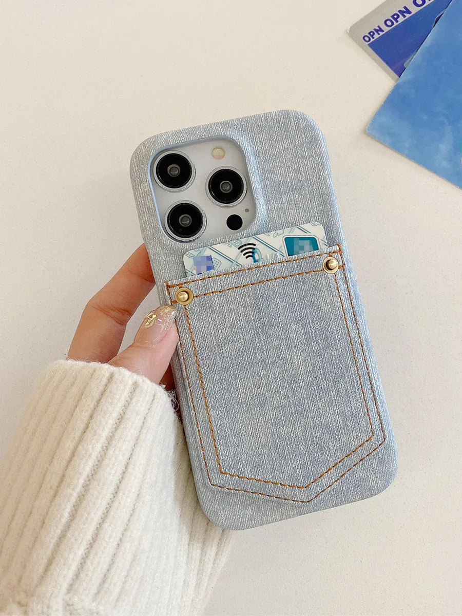 Indigo Denim iPhone Case