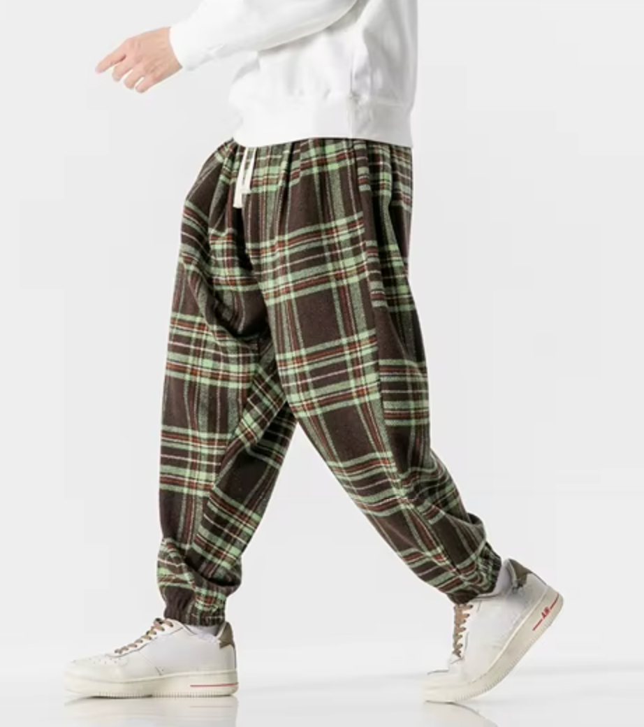 Corbin Plaid Drawstring Sweatpants