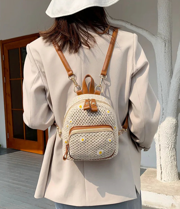 Petite Floré Embroidered Student Bag
