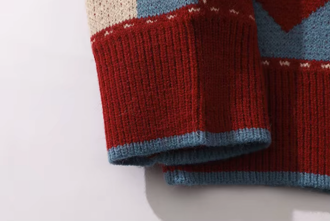 Hearth Patchwork Loom Wool Pullover