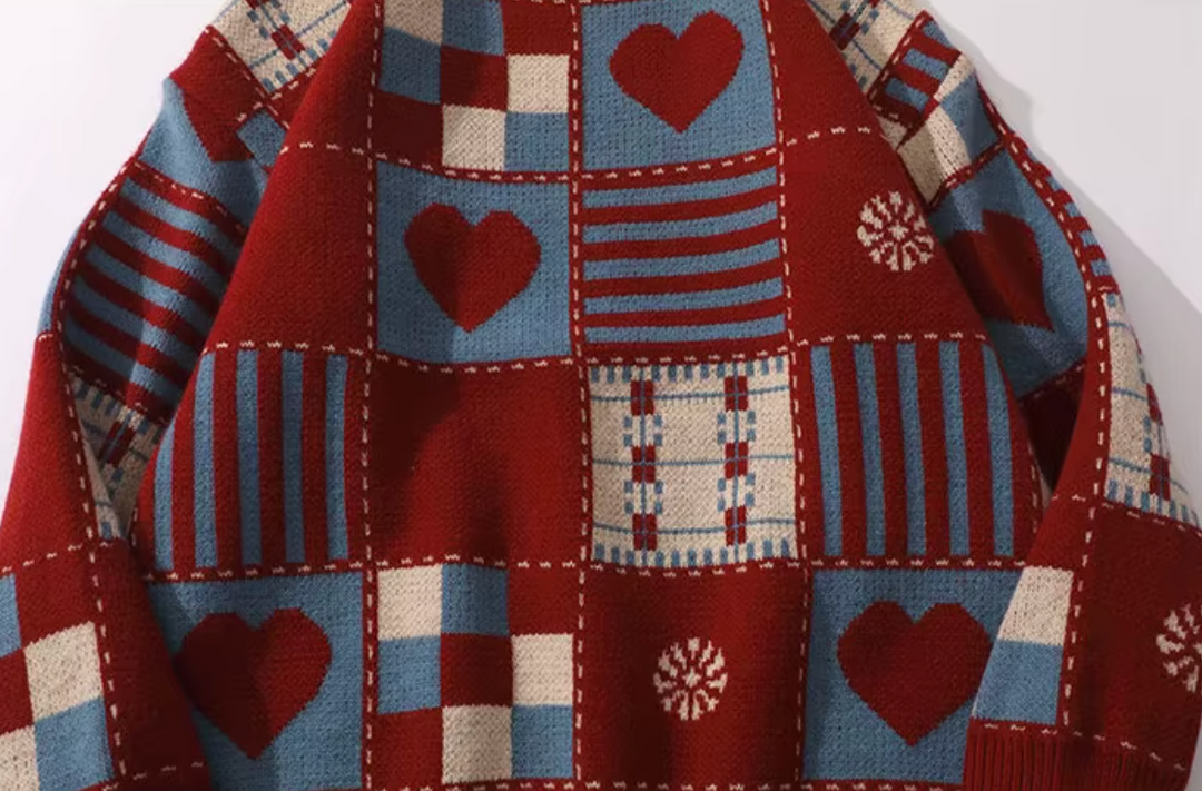 Hearth Patchwork Loom Wool Pullover