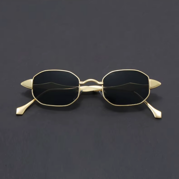 Aurelian Rectangular Metal Sunglasses