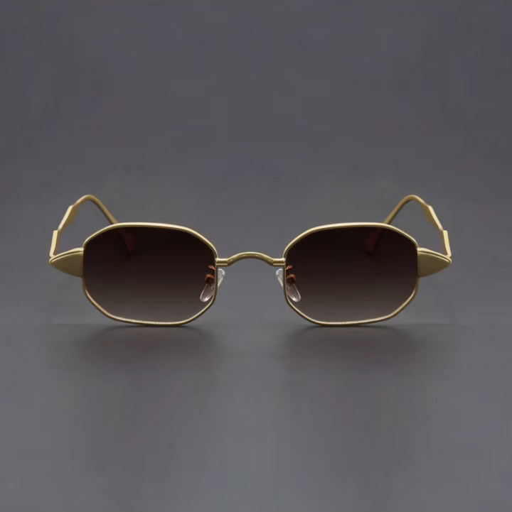 Aurelian Rectangular Metal Sunglasses
