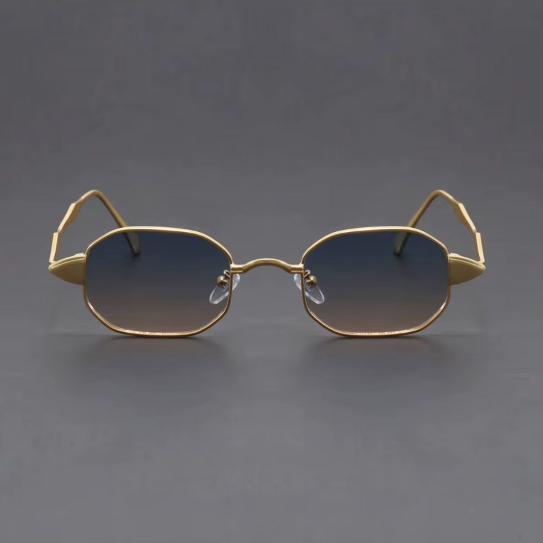 Aurelian Rectangular Metal Sunglasses