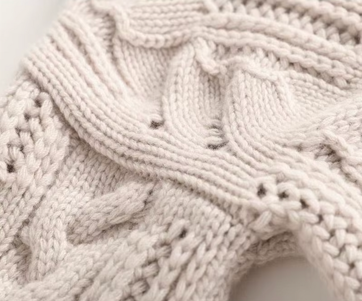 Hearthmere Hollow-Twist Wool Turtleneck