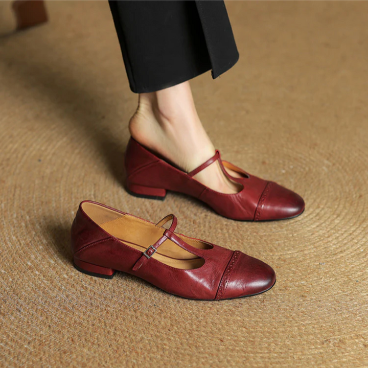 Clarisse Genuine Leather Flats