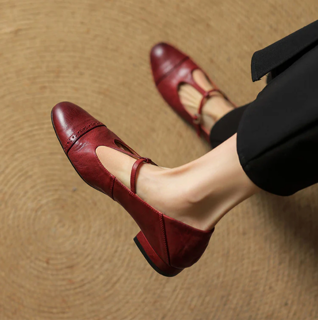 Clarisse Genuine Leather Flats