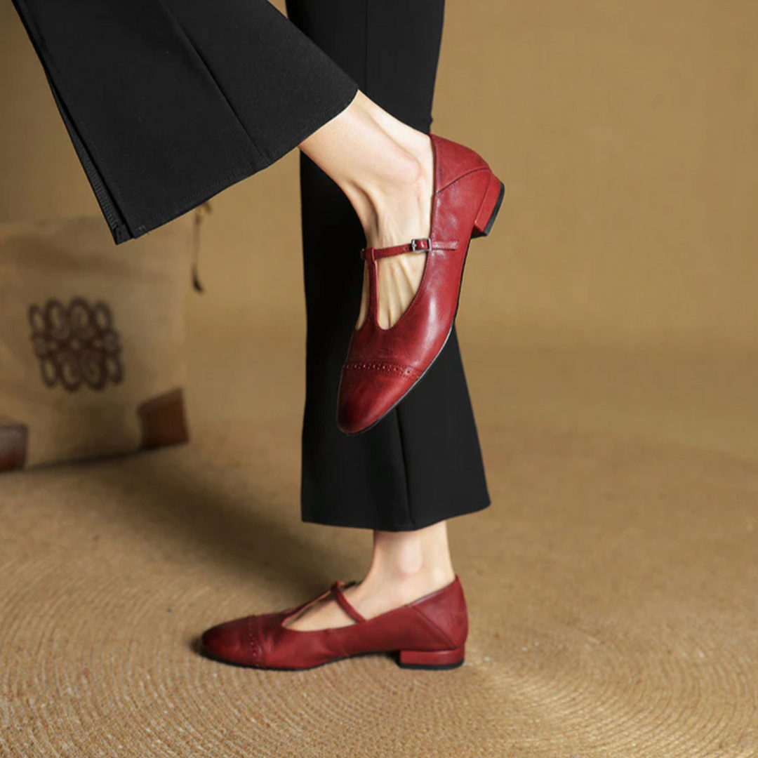 Clarisse Genuine Leather Flats