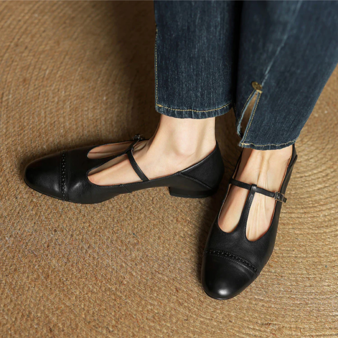 Clarisse Genuine Leather Flats