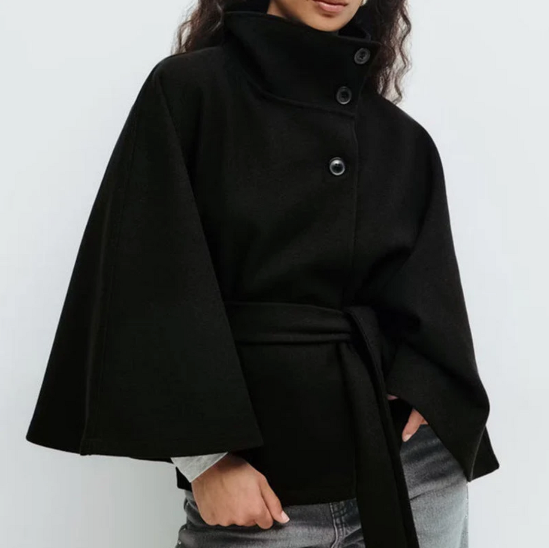 Delphine Belted Cape