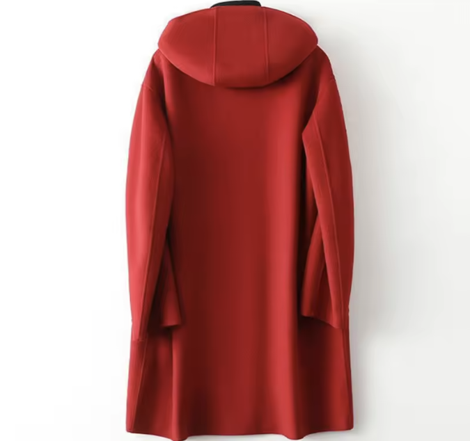 Mireya Hooded Woolen Overcoat