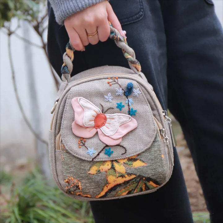 Mariposa Petal Handwoven Bag