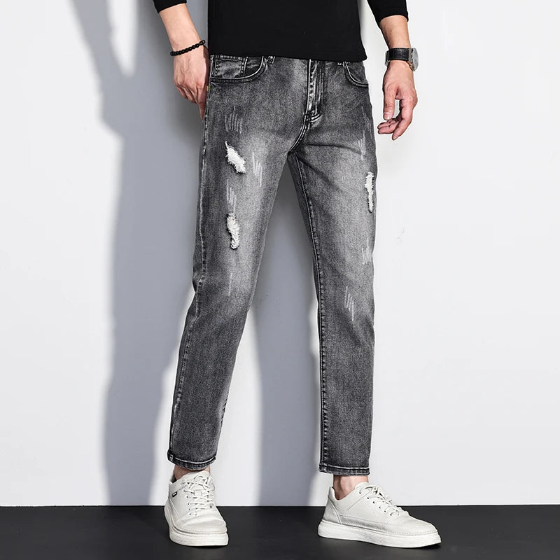 Asen Taper-Crop Denim