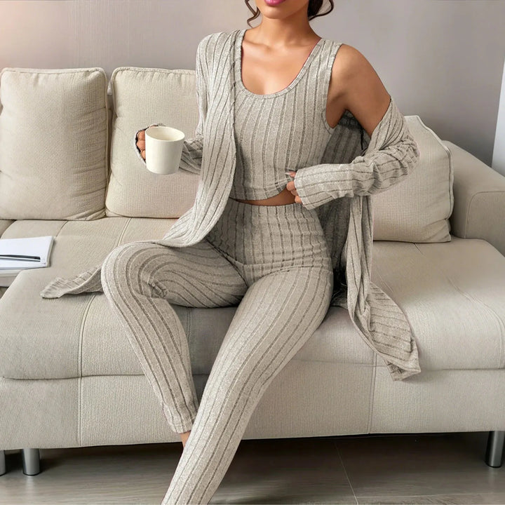 Lazaria Ribbed Knitwear Set