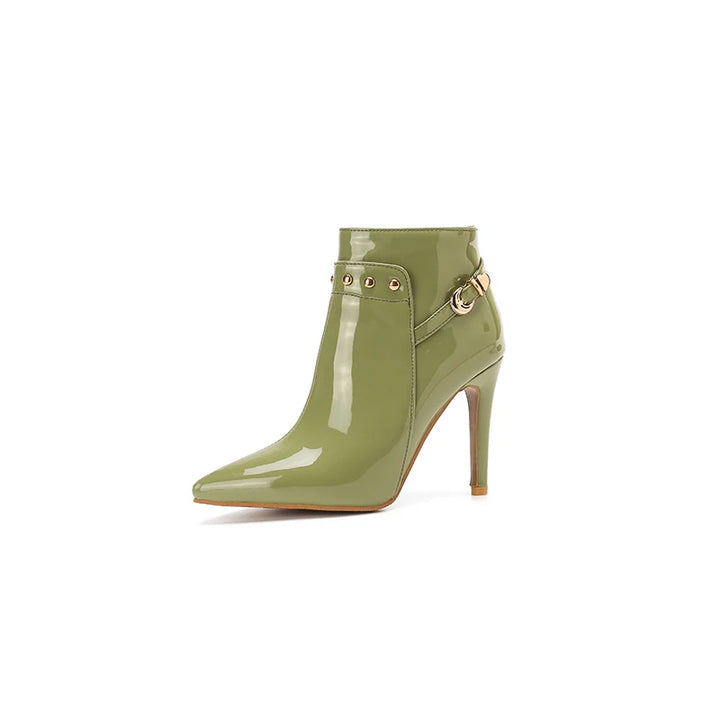 Évianne Noir Stiletto Boots