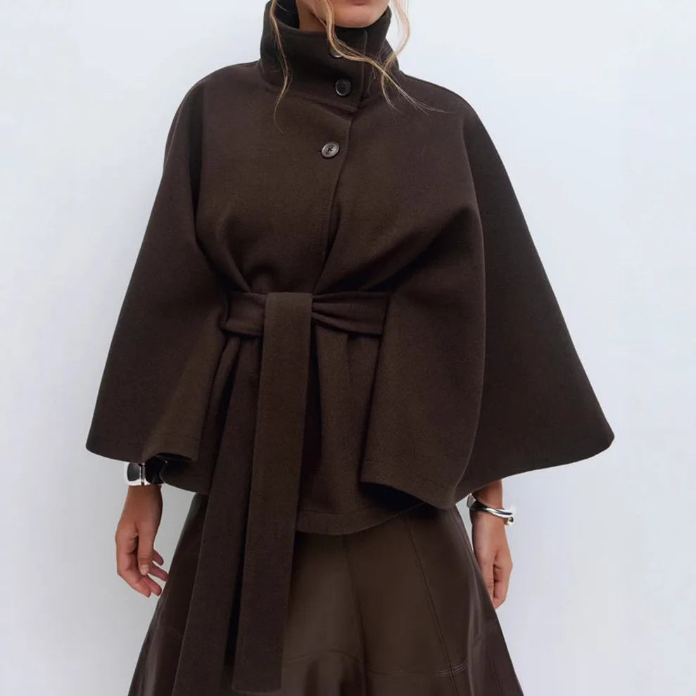 Delphine Belted Cape