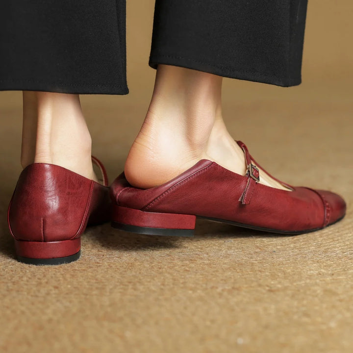 Clarisse Genuine Leather Flats