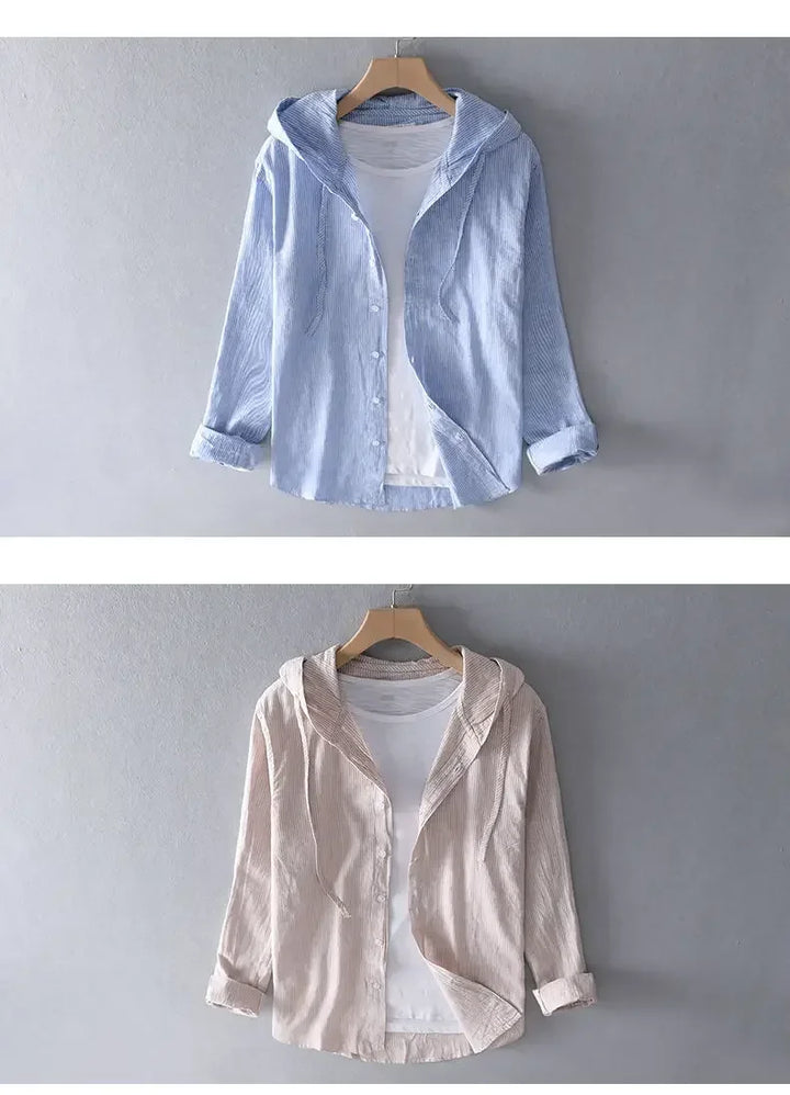 Bresco Hooded Linen Shirt