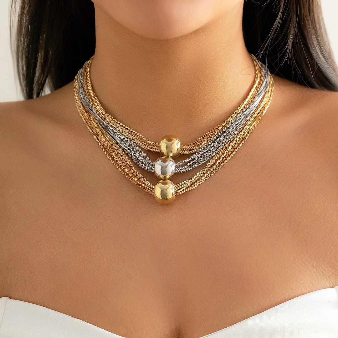 Thalora Ball Drape Necklace