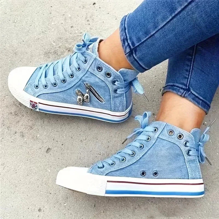 Riot Neon Denim Sneakers