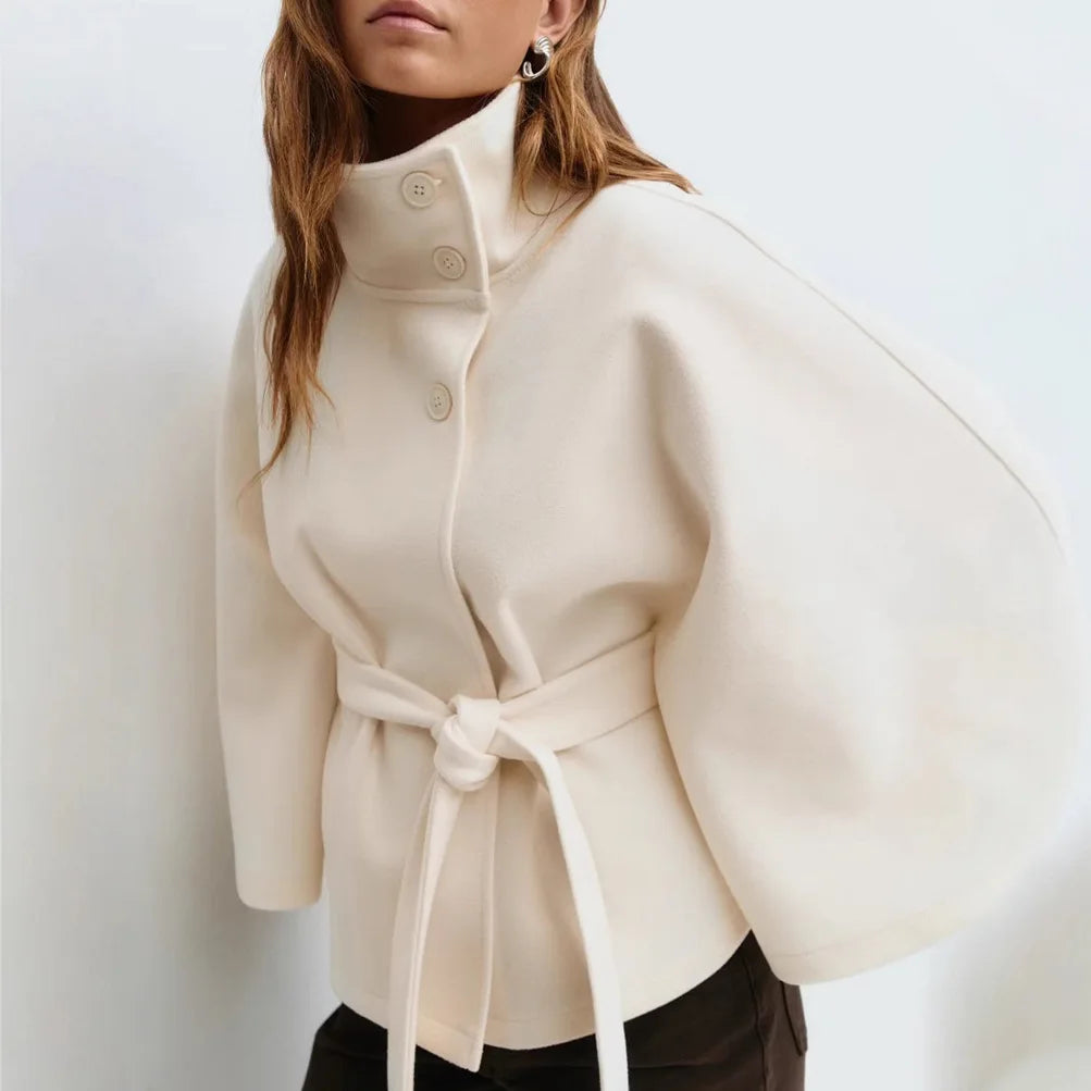 Delphine Belted Cape