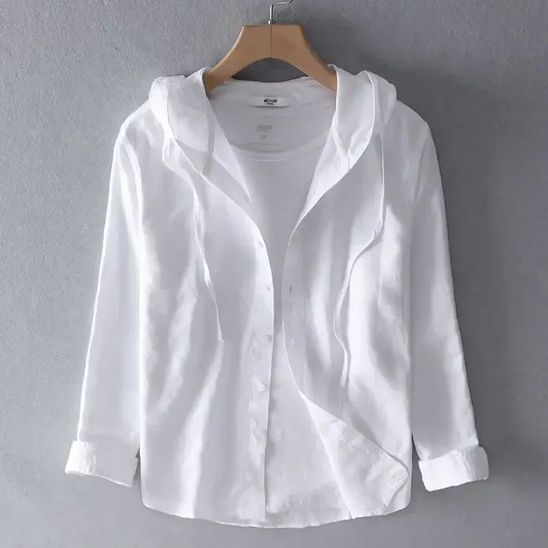 Bresco Hooded Linen Shirt