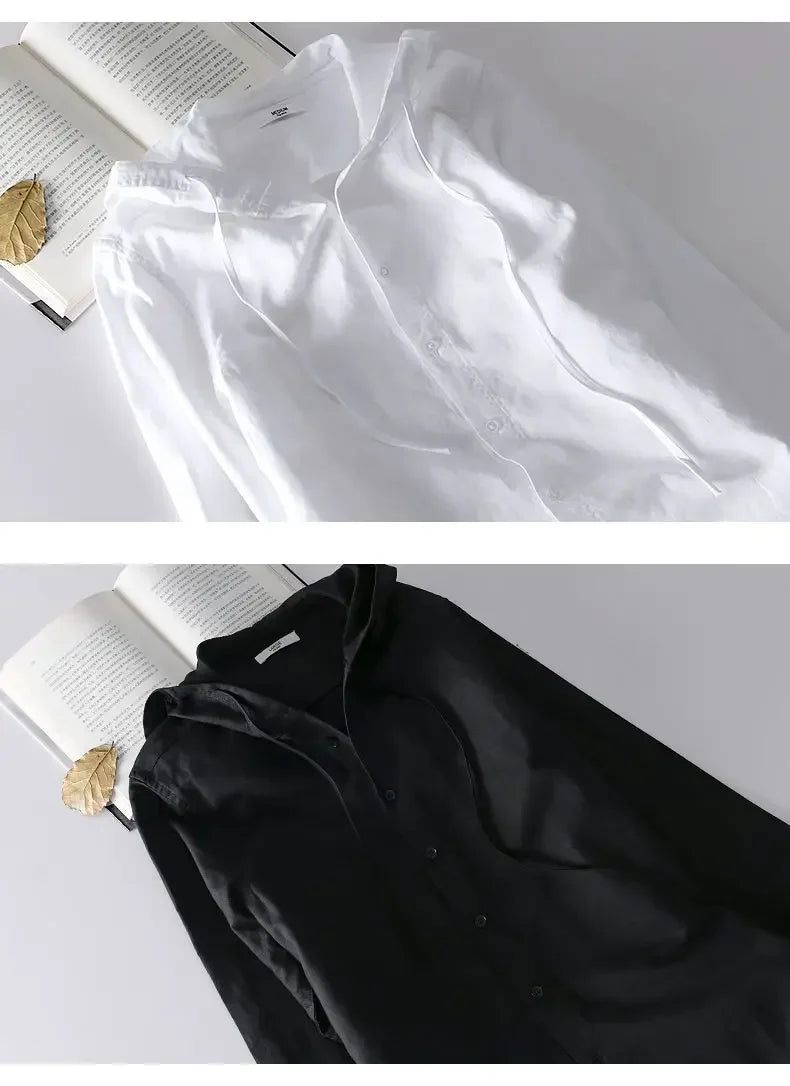 Bresco Hooded Linen Shirt