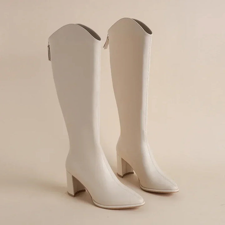 Lyra Quilted Knee-High Boots