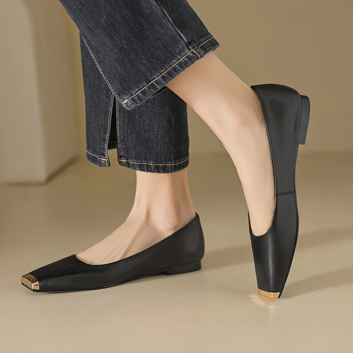 Castella Ballerina Leather Flats