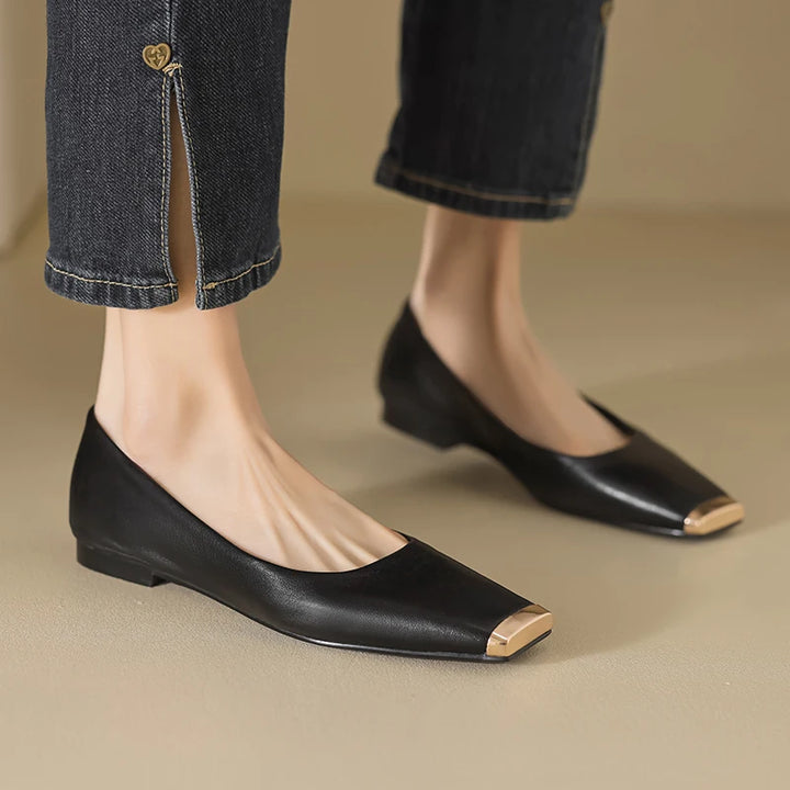 Castella Ballerina Leather Flats