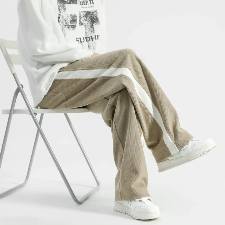 Brayden Corduroy Wide-Leg Joggers