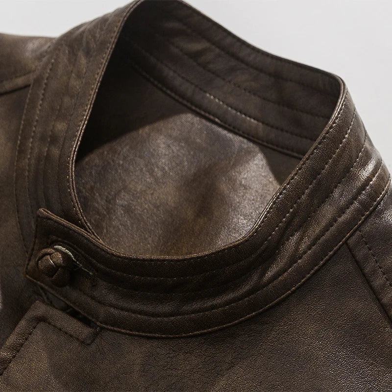 Roam Vintage Washed Leather Jacket