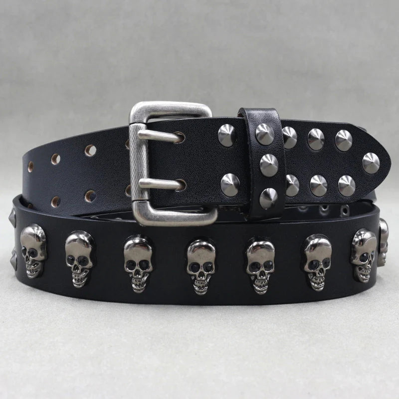 Zane Studded Leather Belt