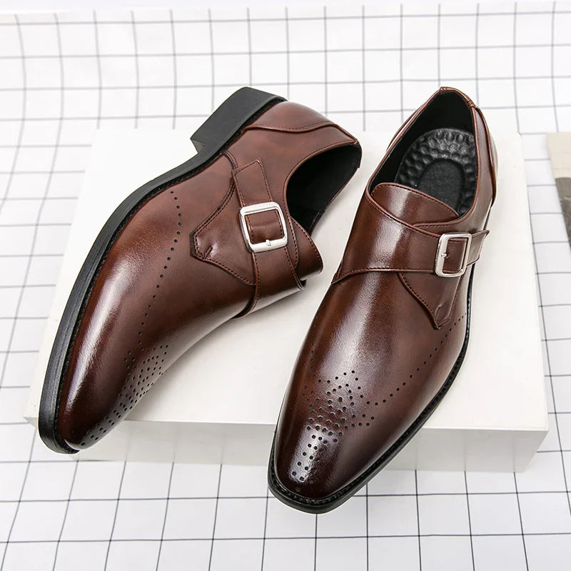 Matteo Polished Leather Loafers