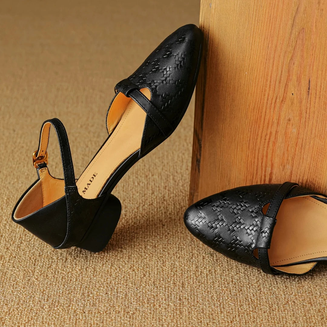 Amélis Leather Heels