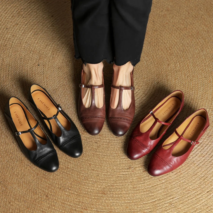 Clarisse Genuine Leather Flats