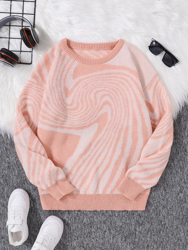 Cloudrift Abstract Wool Pullover