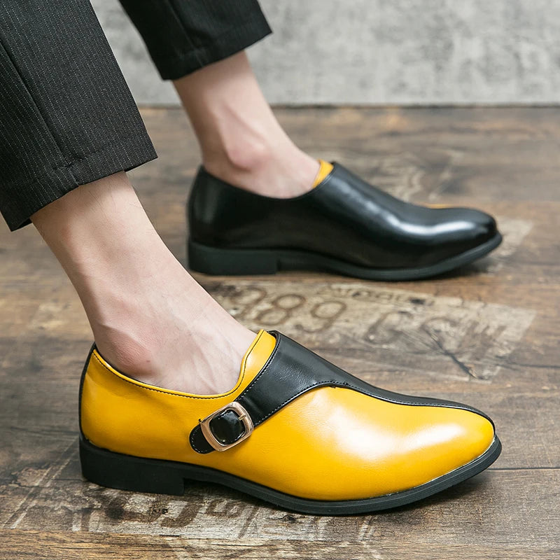 Marenzo Monk Patent Loafers