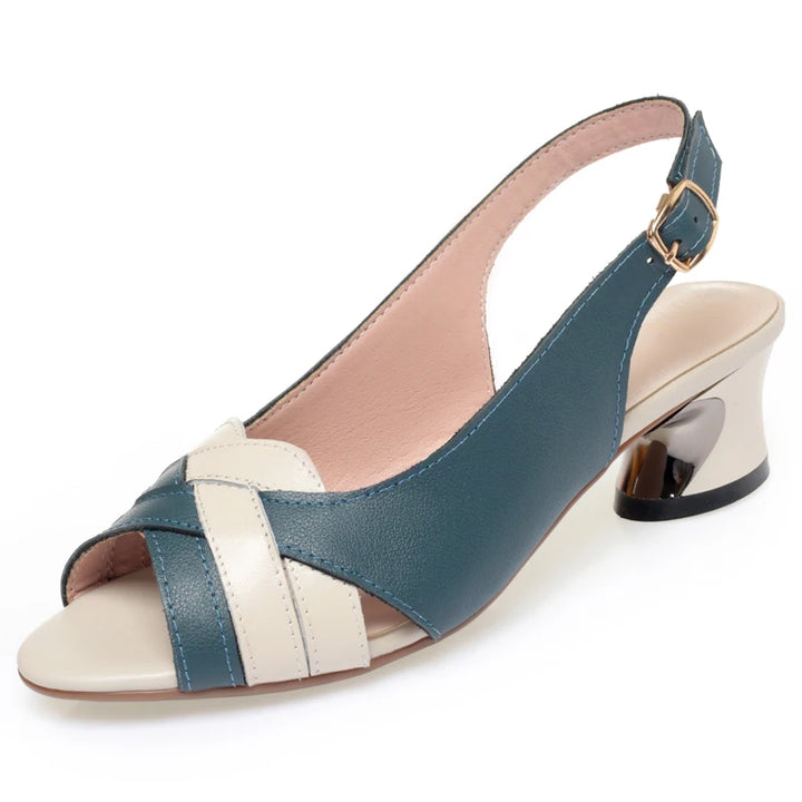 Clarencia Cross-Strap Sandals