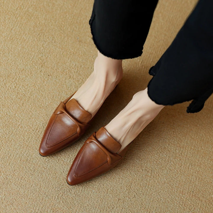Alvéra Genuine Leather Mules