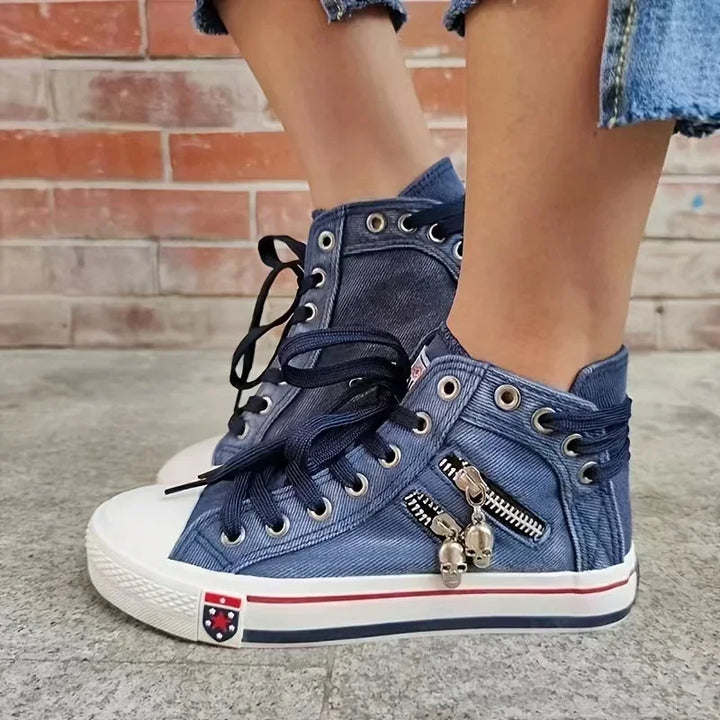 Riot Neon Denim Sneakers