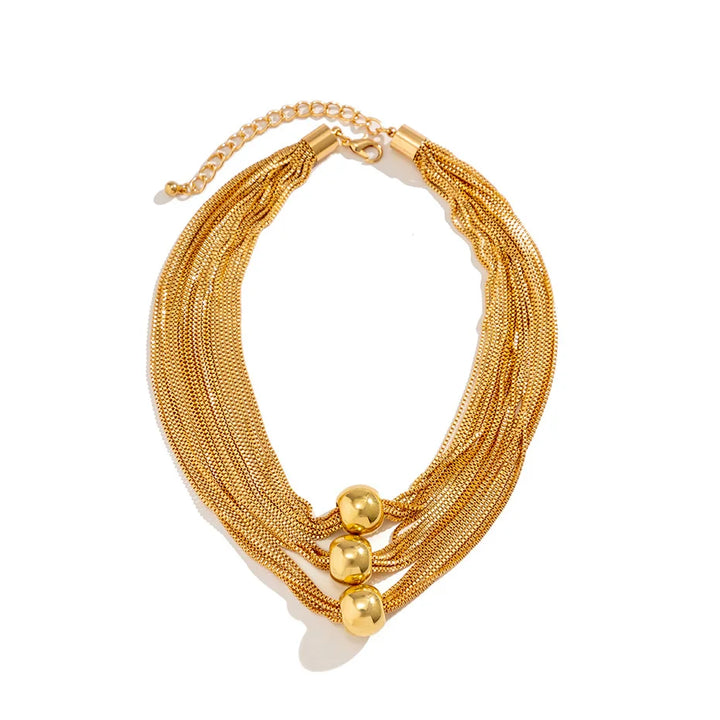 Thalora Ball Drape Necklace