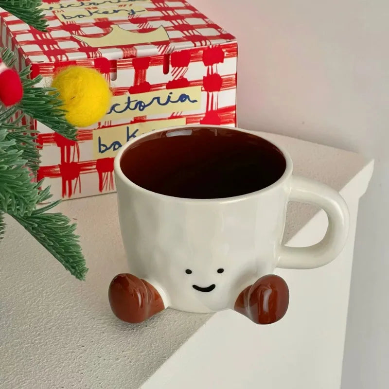 Smiley Mellow Glazed Ceramic Mug