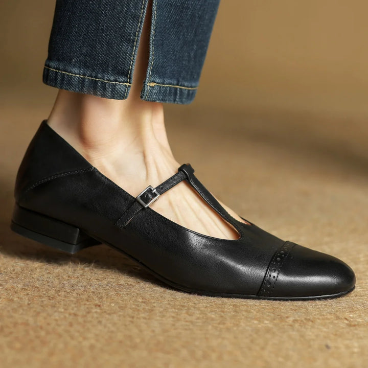 Clarisse Genuine Leather Flats