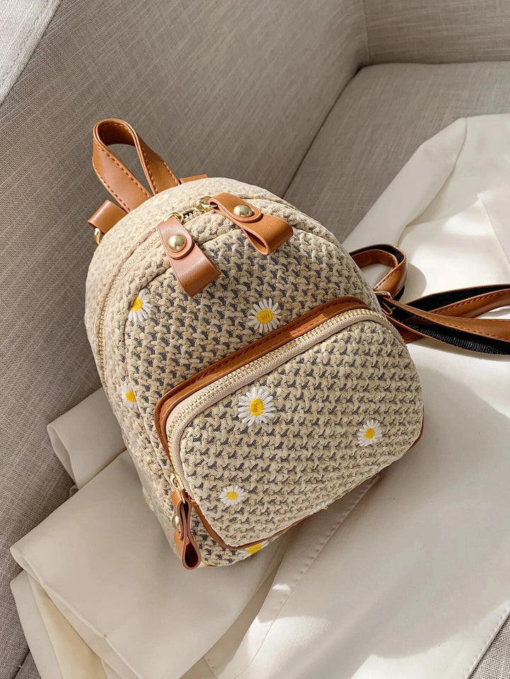 Petite Floré Embroidered Student Bag