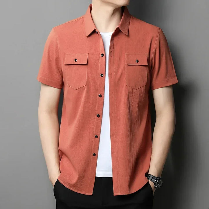 Greyson Textured Button-Up