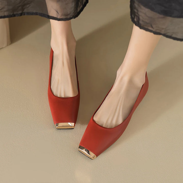 Castella Ballerina Leather Flats