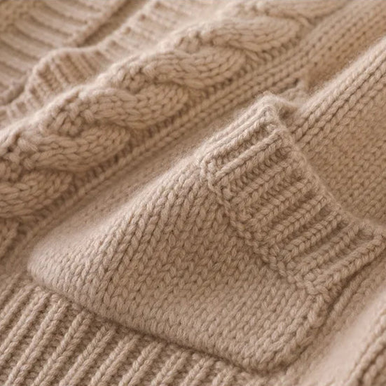 Sandra Eve Cable-Knit Cardigan