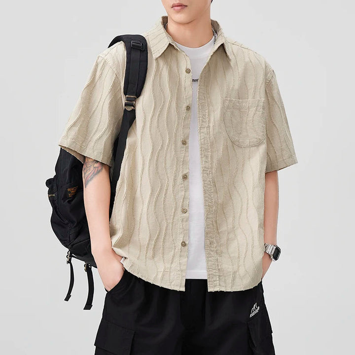 Shoreline Ripple Textured Shirt